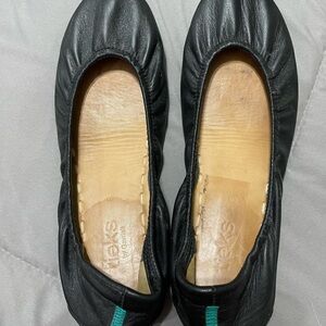 Tieks black leather flats